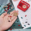 50Pcs 5 Colors Zinc Alloy Connector Charms FIND-FH0010-18-3