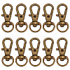 10Pcs Alloy Swivel Lobster Claw Clasps IFIN-LP0001-02-1