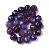 Dyed Natural Agate Beads Strands G-H087-E01-01D-3