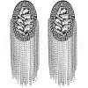 SUPERFINDINGS 2Pcs Detachable Iron Tassel Epaulettes FIND-FH0005-44P-1