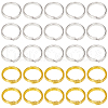 SOFPLATE 600Pcs 2 Colors Brass Split Rings KK-SP0001-82B-1