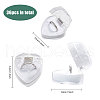 Heart Plastic Ring Boxes CON-WH0084-83B-2