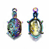 Rainbow Color Alloy Pendants PALLOY-S180-054-RS-2