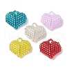 Seed Beads Beaded Charms PALLOY-MZ00262-1