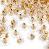100 Pairs Brass Bullet Clutch Earring Backs KK-YW0001-32-2