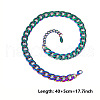 Unisex 304 Stainless Steel Curb Chains Necklaces MX1840-5-1