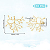  10Pcs Brass Pendants KK-NB0003-76-2