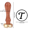 CRASPIRE 1Pc Golden Tone Brass Stamp Head DIY-CP0008-41T-5