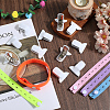 CREATCABIN 5Pcs 5 Colors Polyester Clothes Organizer Elastic Bands FIND-CN0001-67B-4