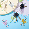 Butterfly Acrylic Pendant Decoration HJEW-TAC0056-7