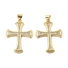 Brass Micro Pave Cubic Zirconia Pendants KK-R229-10G-C-1