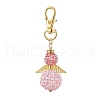 Angel Glass Seed Bead Pendant Decorations HJEW-MZ00088-05-1