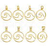 ARRICRAFT 10Pcs Brass Pendants KK-AR0003-39-1