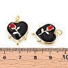 Brass Enamel Pendants KK-N268-84G-3