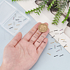 Unicraftale 40Pcs 4 Colors Ion Plating(IP) 304 Stainless Steel Connector Charms STAS-UN0060-46-3
