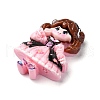 Cartoon Girls Opaque Resin Decoden Cabochons RESI-S392-01C-05-2