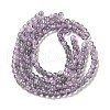 Spray Painted Crackle Glass Beads Strands CCG-Q002-6mm-02-2