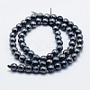 Electroplated Natural Agate Beads Strands G-G749-01E-8mm-2