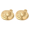 201 Stainless Steel Pendants STAS-D020-05G-2