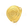 Ion Plating(IP) 304 Stainless Steel Finger Ring RJEW-C113-01G-1
