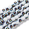 Printing Glass Beads for Necklaces Bracelets Making GLAA-B020-02A-09-1