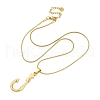 304 Stainless Steel Pendant Necklaces NJEW-P330-01A-G-2