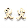 201 Stainless Steel Charms STAS-T044-217G-K-2