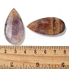 Natural Amethyst Lace Agate Pendants G-Z071-01-3