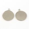 Tarnish Resistant 304 Stainless Steel Pendants STAS-S046-02-1