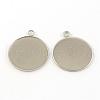 304 Stainless Steel Pendants STAS-S046-02-1