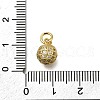 Brass Micro Pave Clear Cubic Zirconia Charms ZIRC-I070-084G-3