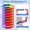 CREATCABIN 20Pcs Rainbow Pride Bracelet BJEW-CN0001-03-5