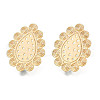 Brass Stud Earring Findings KK-N232-336LG-1