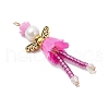 Flower and Angel Pendants PALLOY-MZ00758-4