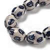 Handmade Blue and White Porcelain Beads PORC-I027-16B-6