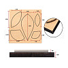 Geometric Wood Cutting Dies DIY-WH0169-04-3