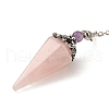 Mixed Gemstone Pointed Dowsing Pendulums G-F754-01-3