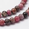 Natural Rhodonite Beads Strands G-D840-59-6mm-3