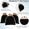Beebeecraft Velvet Jewelry Pouches Bags TP-BBC0001-09C-03-6