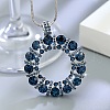 Alloy Rhinestone Ring Pendant Necklaces for Women FS-WG70ED3-01-3