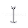 316 Surgical Stainless Steel Crystal Rhinestone 17 Gauge Threadless Labrets WG334A1-05-1