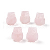 Natural Rose Quartz Owl Display Decorations G-N345-04B-1