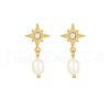 Stainless Steel Earrings with Pearl NB4152-1-1