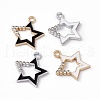 Alloy Rhinestone Pendants PALLOY-P287-09-1