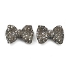 Bowknot Shape Polymer Clay Rhinestone Beads CLAY-NH0001-05A-1