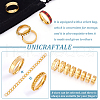 Unicraftale 16Pcs 8 Size 201 Stainless Steel Grooved Finger Ring for Men Women RJEW-UN0002-37-4