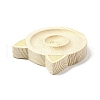 Pine Wooden Bangle Bracelet Finger Ring Diplay Holder Tray BDIS-D002-03A-02-3