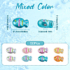 SUNNYCLUE 50Pcs Opaque Acrylic Beads OACR-SC0001-65-2