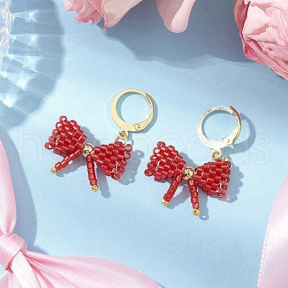 304 Stainless Steel Leverback Earrings for Women EJEW-MZ00381-03-1