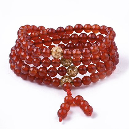 3-Loop Wrap Style Buddhist Jewelry BJEW-S140-15B-1